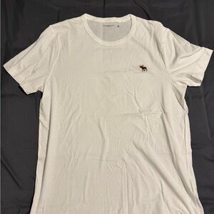 Abercrombie & Fitch Cream Short Sleeve Tee
